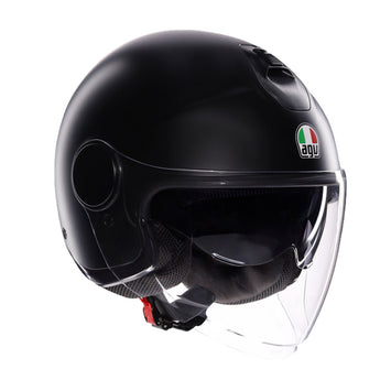 CASCO DA MOTO JET ETERES NERO OPACO