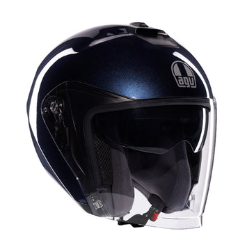 CASCO DA MOTO JET IRIDES BLU PROFONDO