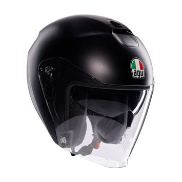 CASCO DA MOTO JET IRIDES NERO OPACO