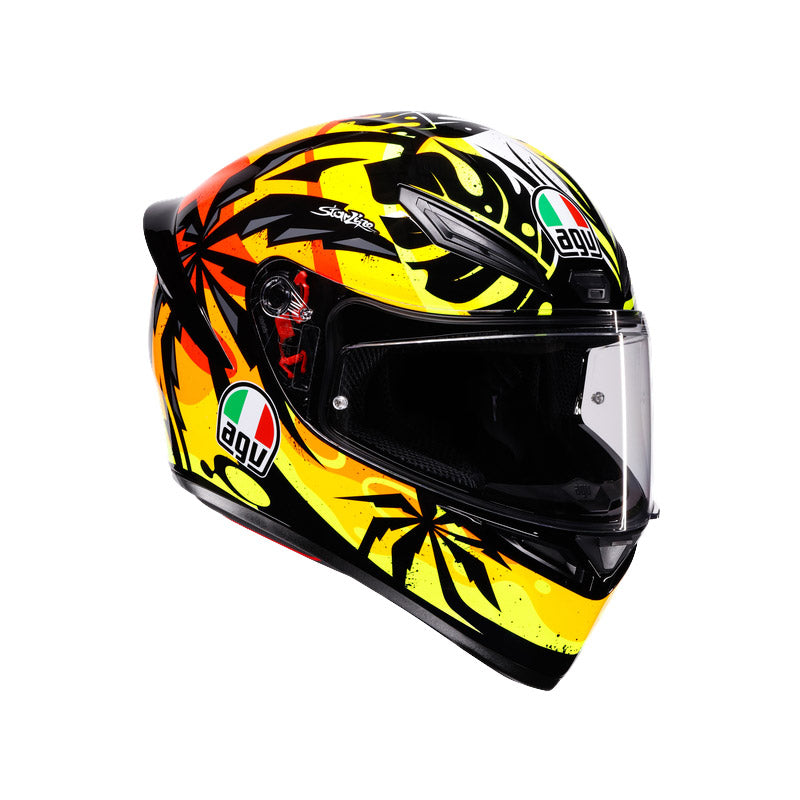 CASCO DA MOTO INTEGRALE AGV K1 S TROPICRUSH NERO ARANCIO