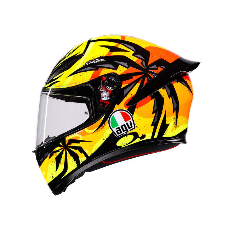 CASCO DA MOTO INTEGRALE AGV K1 S TROPICRUSH NERO ARANCIO