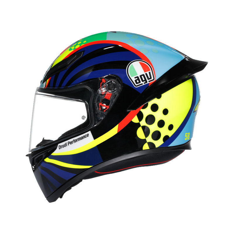 CASCO DA MOTO INTEGRALE AGV K1 S ROSSI WINTER TEST 2020