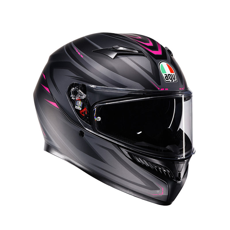 CASCO DA MOTO INTEGRALE AGV K3 SYTH MATT BLACK PINK