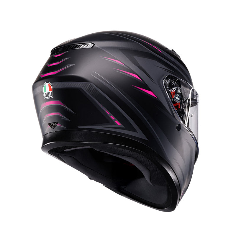 CASCO DA MOTO INTEGRALE AGV K3 SYTH MATT BLACK PINK