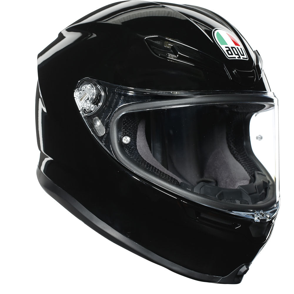 CASCO INTEGRALE AGV K6 NERO LUCIDO - Sestamarcia Racing Part Italia S.r.l.
