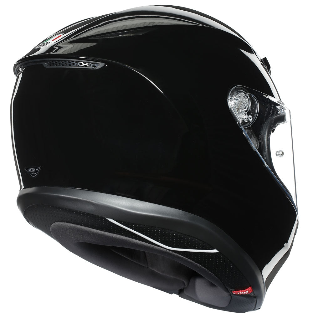 CASCO INTEGRALE AGV K6 NERO LUCIDO - Sestamarcia Racing Part Italia S.r.l.
