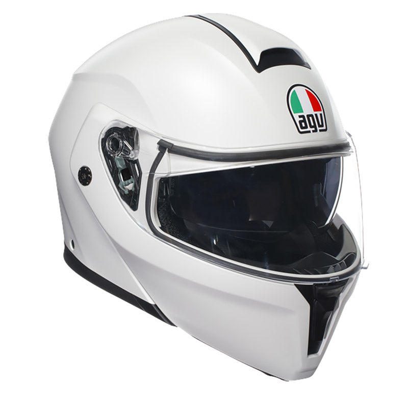 CASCO DA MOTO MODULARE AGV STREETMODULAR BIANCO OPACO