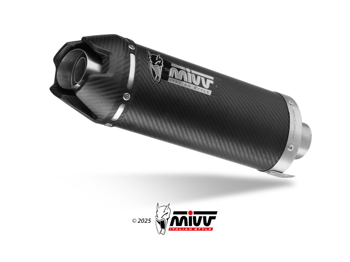 TERMINALE DI SCARICO IN CARBONIO MIVV AK-1 KAWASAKI NINJA ZX-6 R 2021 - 2024