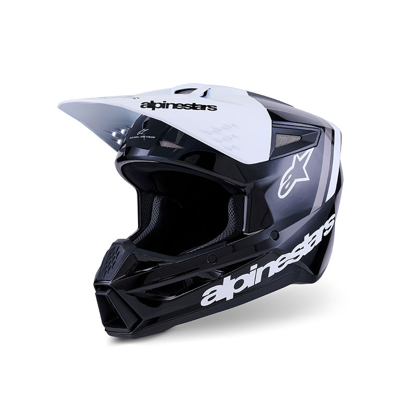 CASCO DA MOTO ALPINESTARS SM3 22-06 RADIUM NERO BIANCO GRIGIO