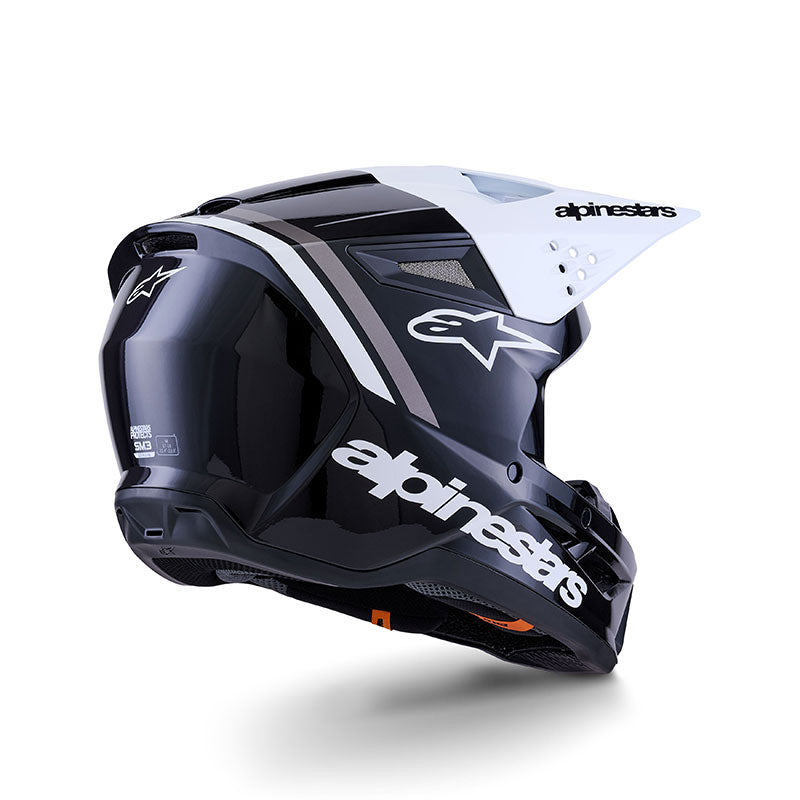 CASCO DA MOTO ALPINESTARS SM3 22-06 RADIUM NERO BIANCO GRIGIO