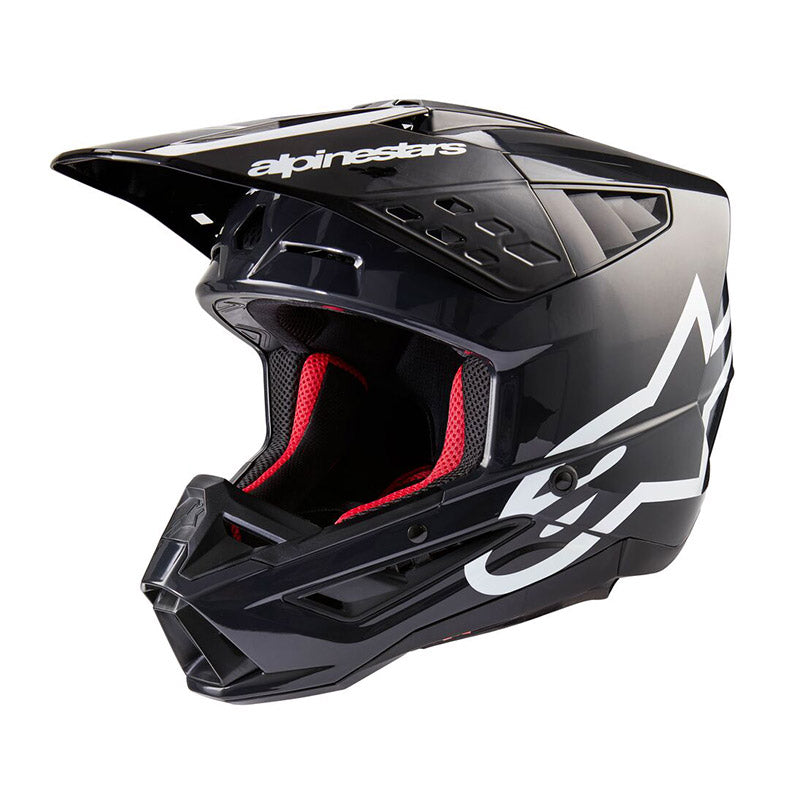 CASCO DA MOTO ALPINESTARS SM5 22-06 CORP GRIGIO SCURO LUCIDO