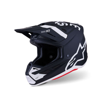 CASCO DA MOTO ALPINESTARS SM7 22-06 DASHER NERO BIANCO OPACO