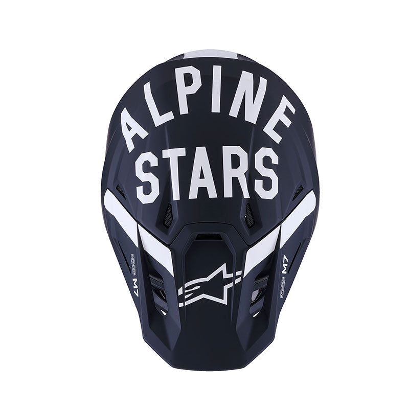 CASCO DA MOTO ALPINESTARS SM7 22-06 DASHER NERO BIANCO OPACO