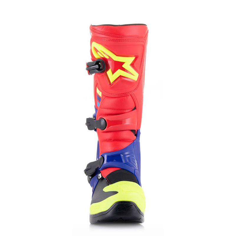 STIVALI OFF-ROAD ALPINESTARS TECH 3 ROSSO BLU GIALLO