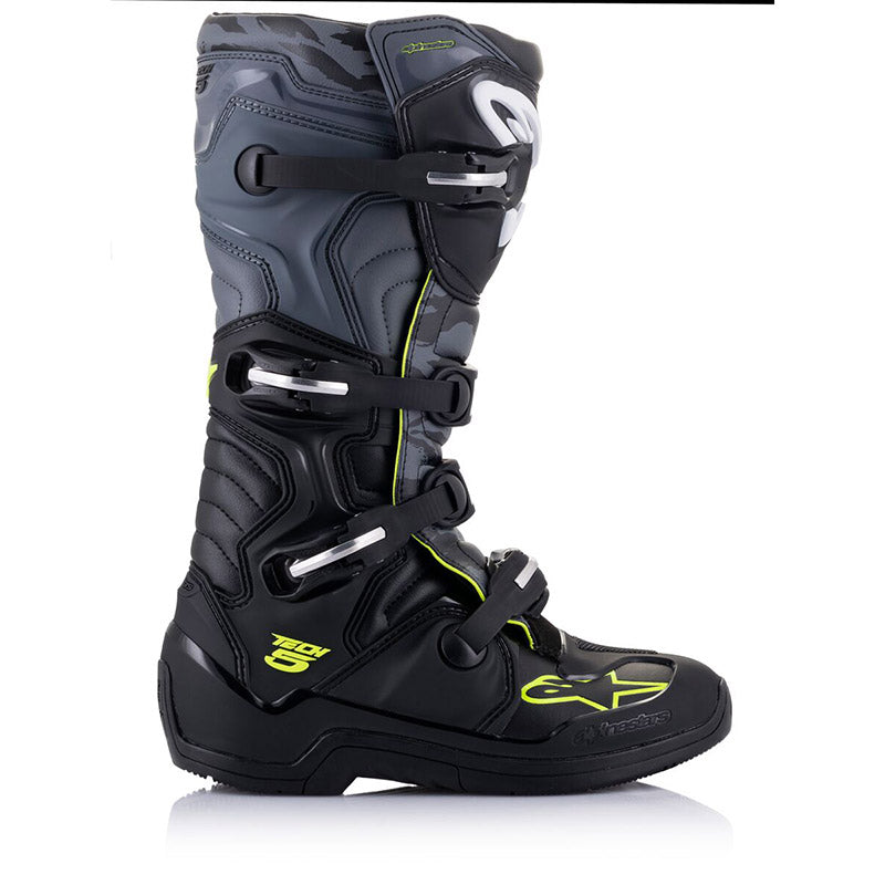 STIVALI OFF-ROAD ALPINESTARS TECH 5 NERO GRIGIO GIALLO FLUO