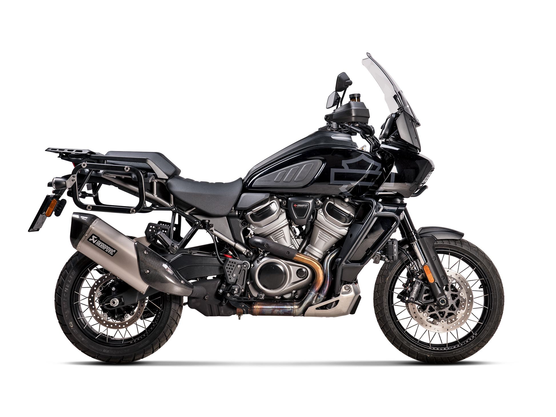 AKRAPOVIC TERMINALE CARBONIO OMOLOGATO HARLEY-DAVIDSON PAN AMERICA 1250 2021-24 - AKRAPOVIC immagine 2