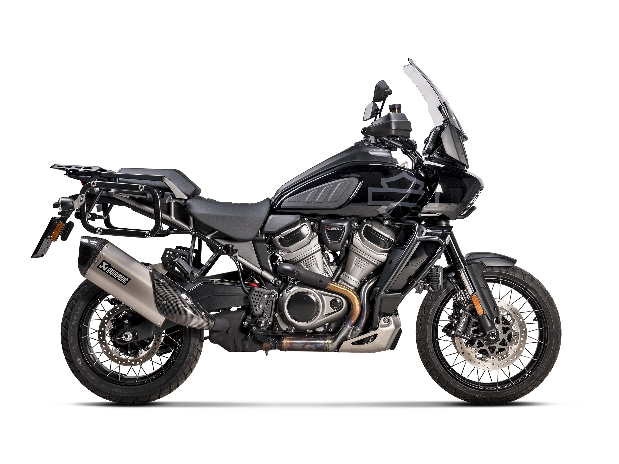 AKRAPOVIC TERMINALE CARBONIO OMOLOGATO HARLEY-DAVIDSON PAN AMERICA 1250 2021-24 - AKRAPOVIC immagine 2