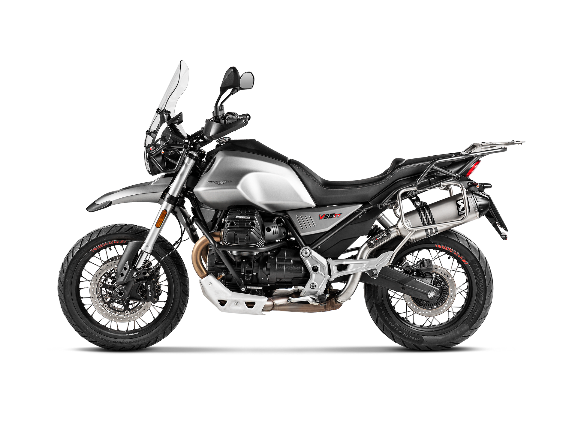 AKRAPOVIC TERMINALE TITANIO MOTO GUZZI V85 TT 2021-24 - AKRAPOVIC immagine 2
