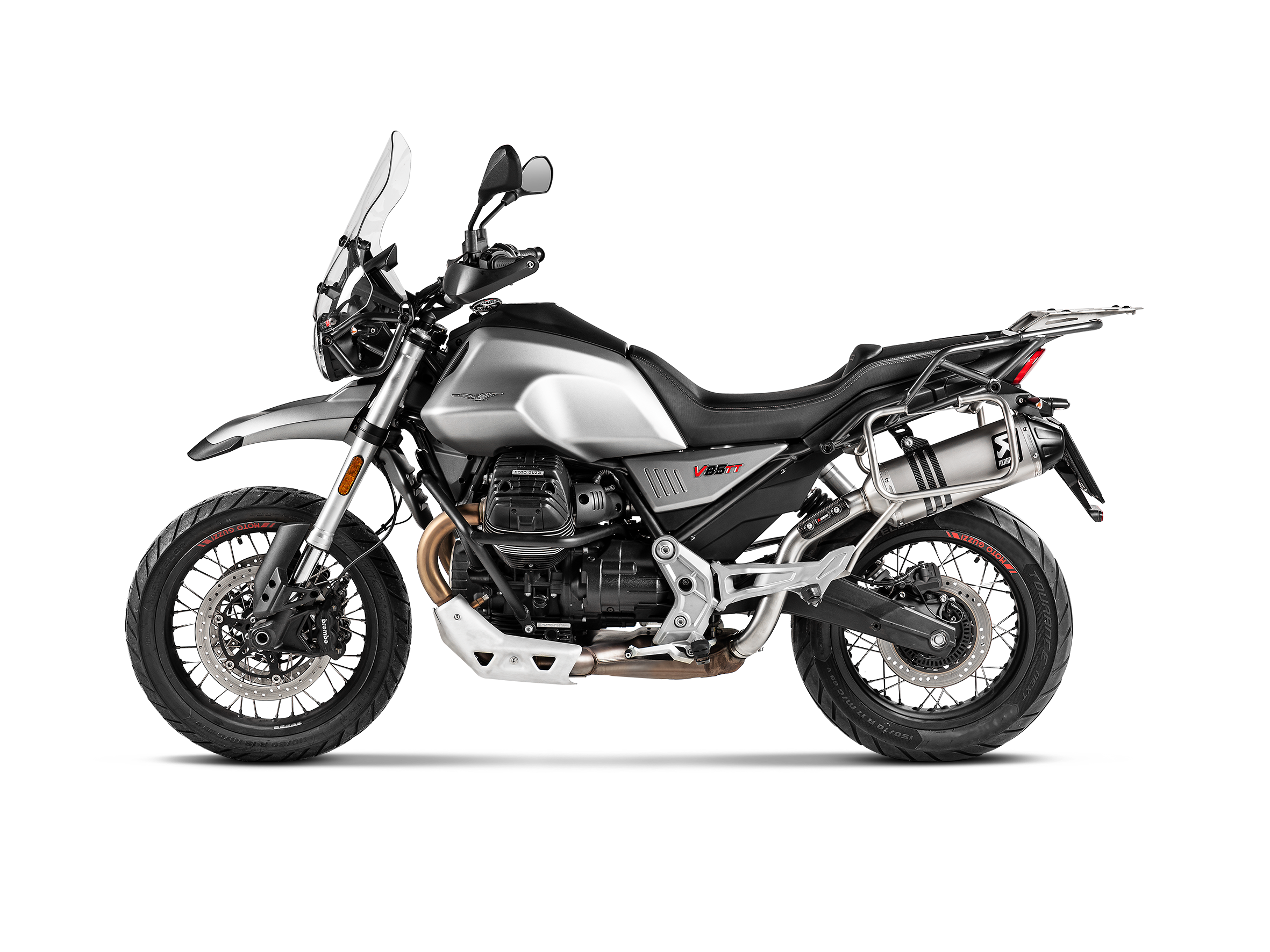 AKRAPOVIC TERMINALE TITANIO MOTO GUZZI V85 TT 2021-24 - AKRAPOVIC immagine 2