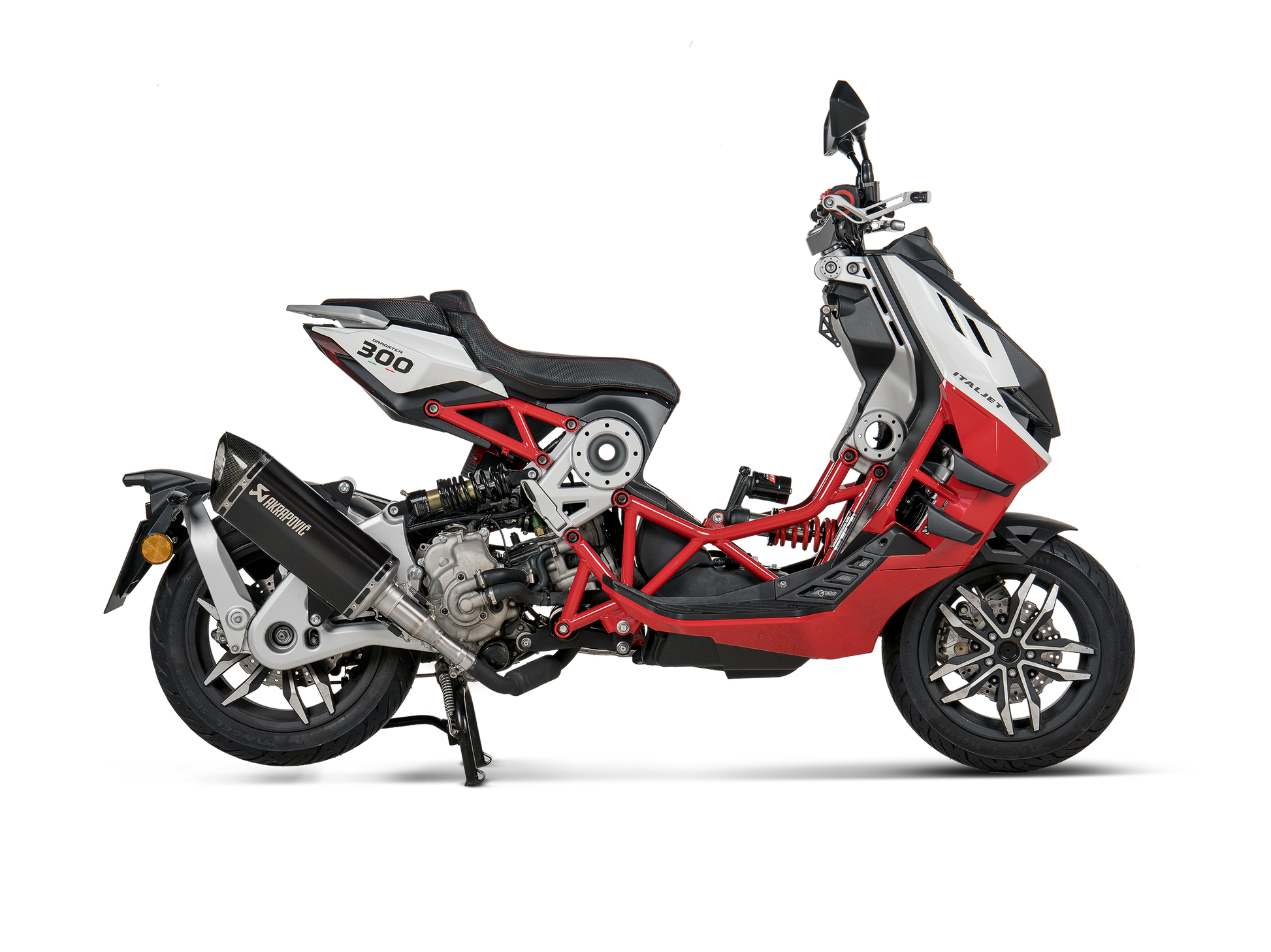 AKRAPOVIC TERMINALE TITANIO OMOLOGATO ITALJET DRAGSTER 300 2024 - AKRAPOVIC immagine 2