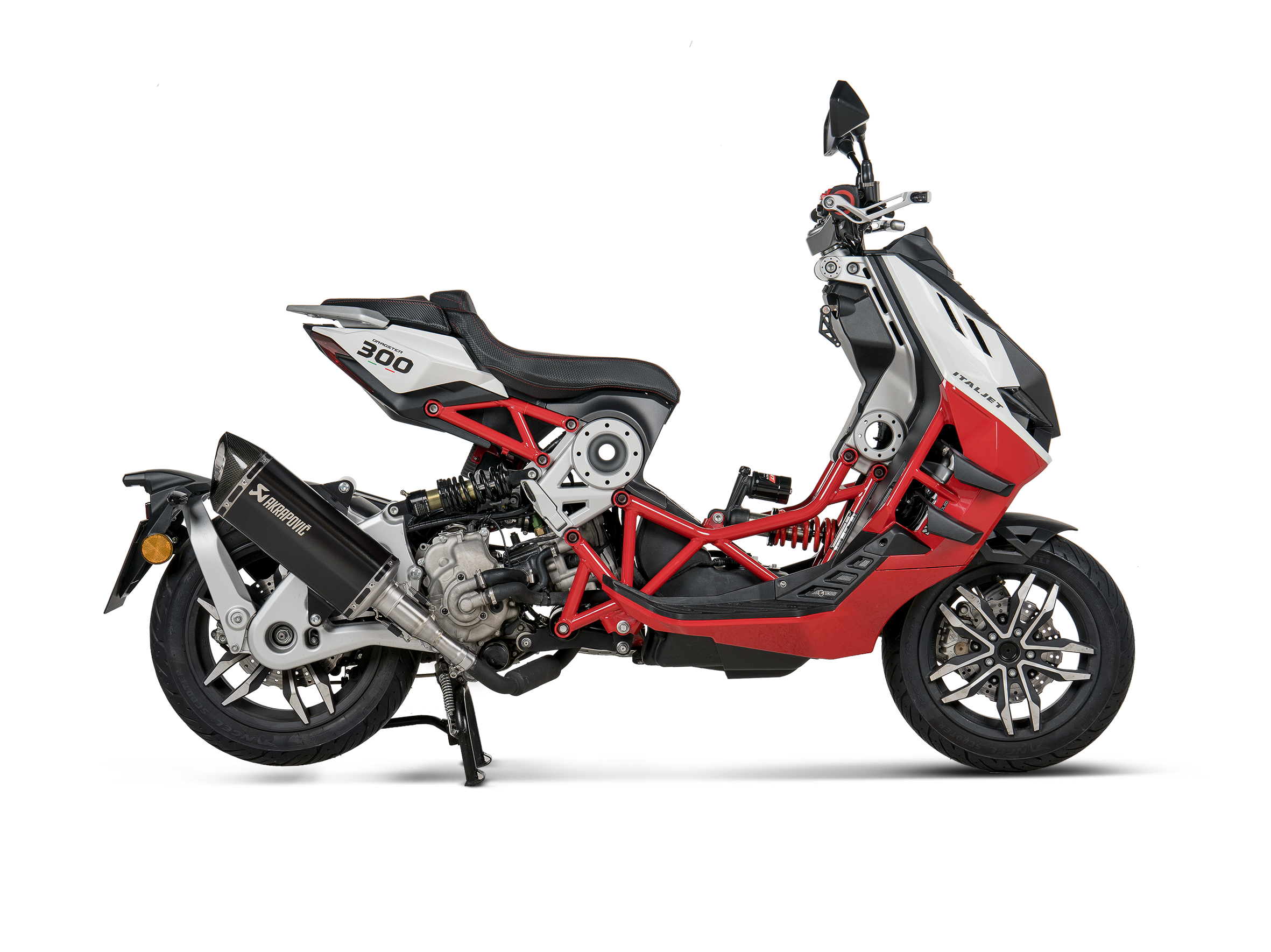 AKRAPOVIC TERMINALE TITANIO OMOLOGATO ITALJET DRAGSTER 300 2024 - AKRAPOVIC immagine 2
