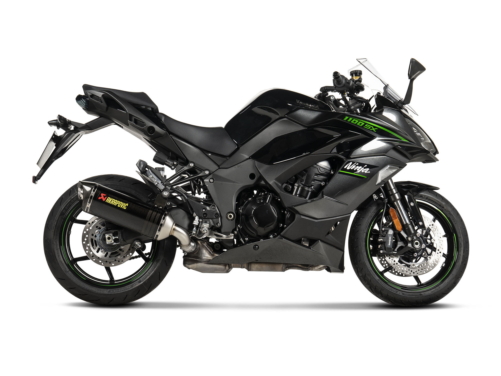 AKRAPOVIC TERMINALE CARBONIO KAWASAKI NINJA 1100SX NINJA 1000SX 2020-24 - AKRAPOVIC immagine 3