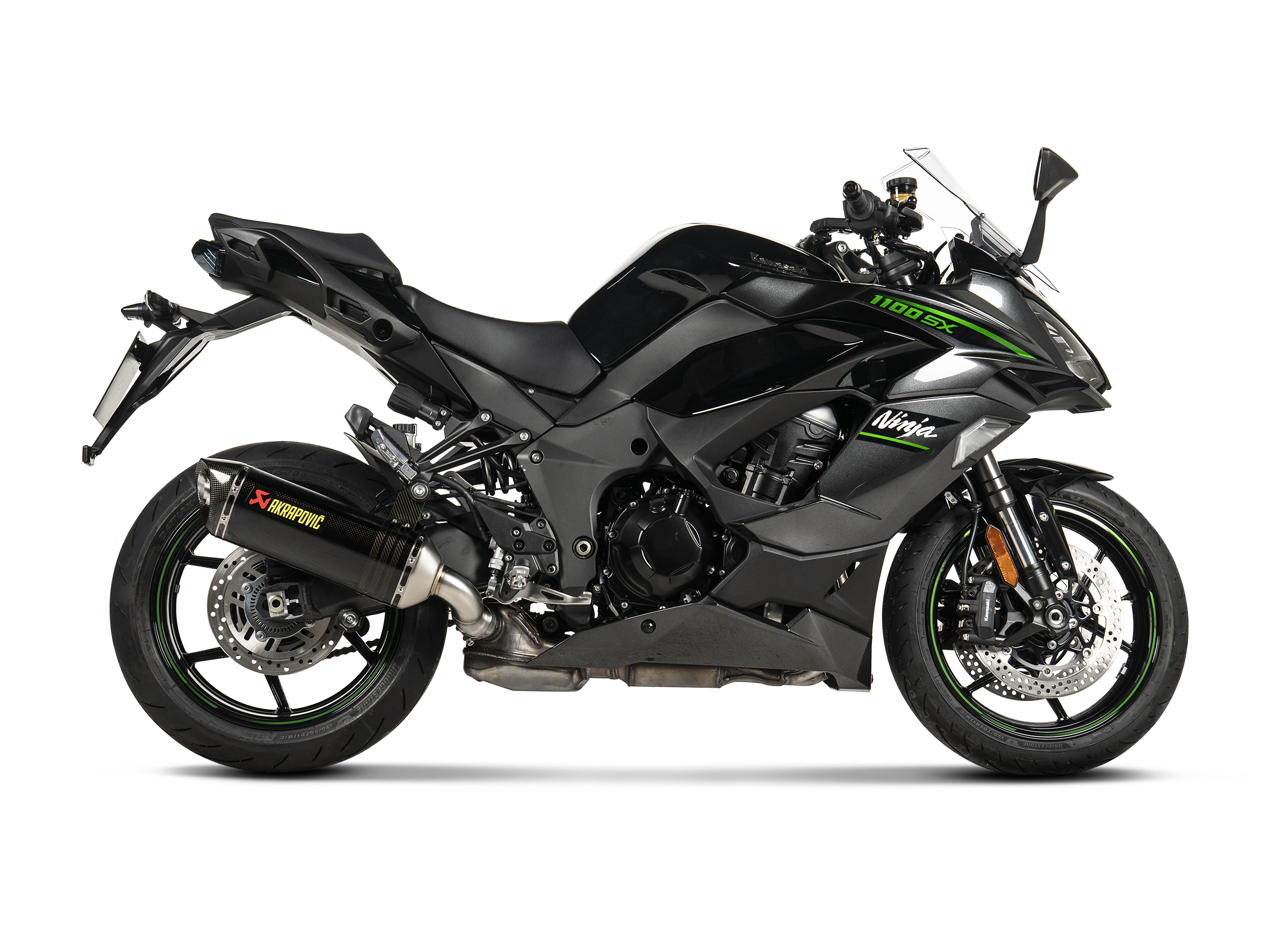 AKRAPOVIC TERMINALE CARBONIO KAWASAKI NINJA 1100SX NINJA 1000SX 2020-24 - AKRAPOVIC immagine 3