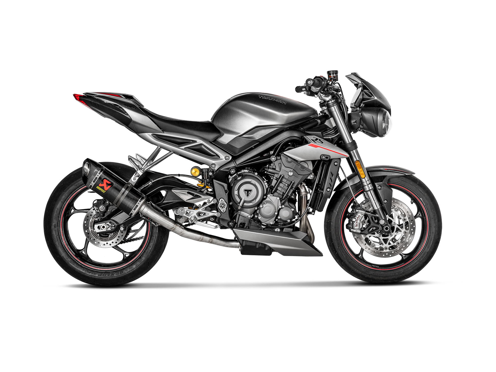 AKRAPOVIC TERMINALE CARBONIO RACING TRIUMPH STREET TRIPLE 765 S / R / RS 2017-19 - AKRAPOVIC immagine 2
