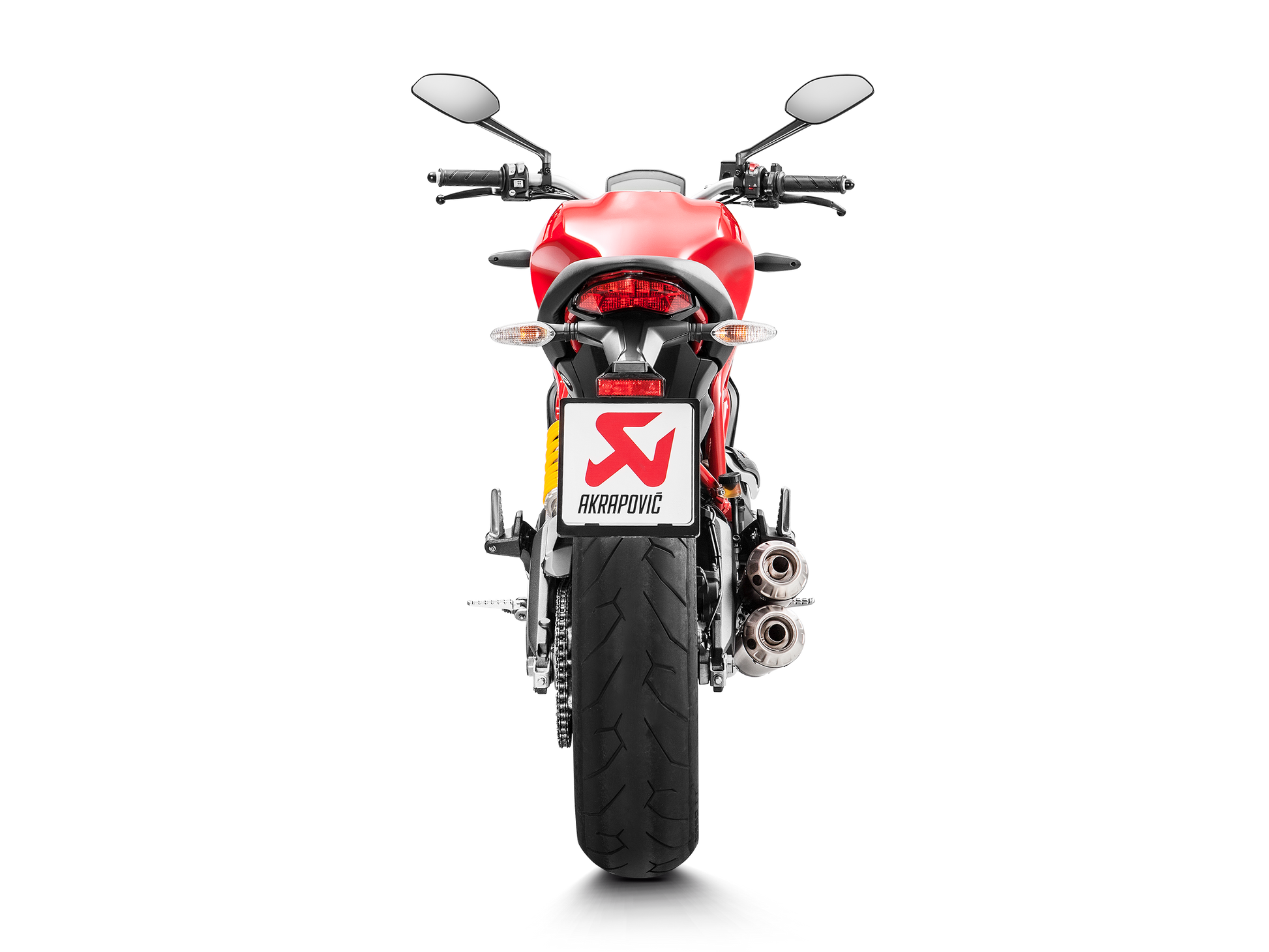 TERMINALE TITANIO RACING DUCATI MONSTER 797 / 797+ SCRAMBLER CAFE RACER SCRAMBLE - AKRAPOVIC immagine 4