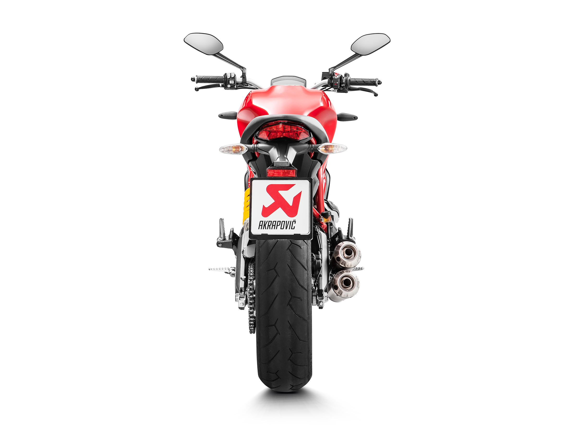 TERMINALE TITANIO RACING DUCATI MONSTER 797 / 797+ SCRAMBLER CAFE RACER SCRAMBLE - AKRAPOVIC immagine 4