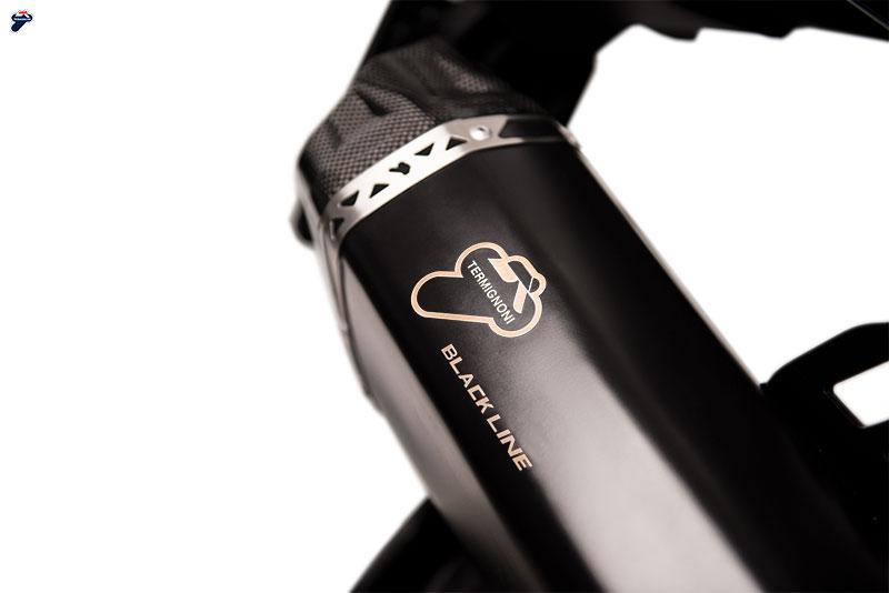 BLACK SILENCER EXHAUST APPROVED STEEL TERMIGNONI BMW R 1200 GS 2017 - 18