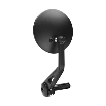 FAR UNIVERSAL BAR END REAR VIEW MIRROR BLACK ORBIT L/R MOTORCYCLE SIDE