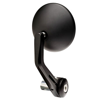 FAR REAR VIEW MIRROR BAR END BLACK HOLE MOTORCYCLE LEFT/RIGHT SIDE UNIVERSAL