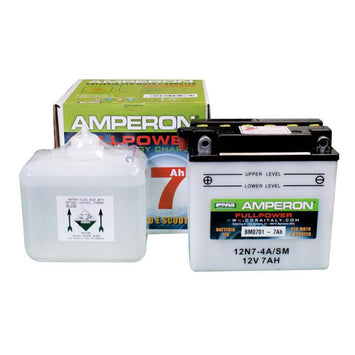 AMPERON BATTERIA MOTO 12V 7Ah 74A PRESTAZIONI ELEVATE E AFFIDABILITA' GARANTITA