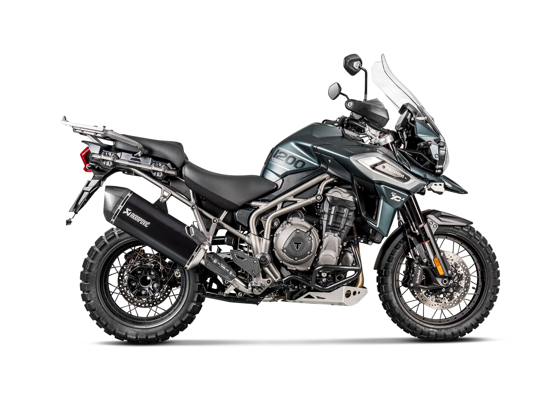 AKRAPOVIC TERMINALE TITANIO TRIUMPH TIGER 1200 XR / XRX / XRT / XCX / XCA 2018-2 - AKRAPOVIC immagine 2