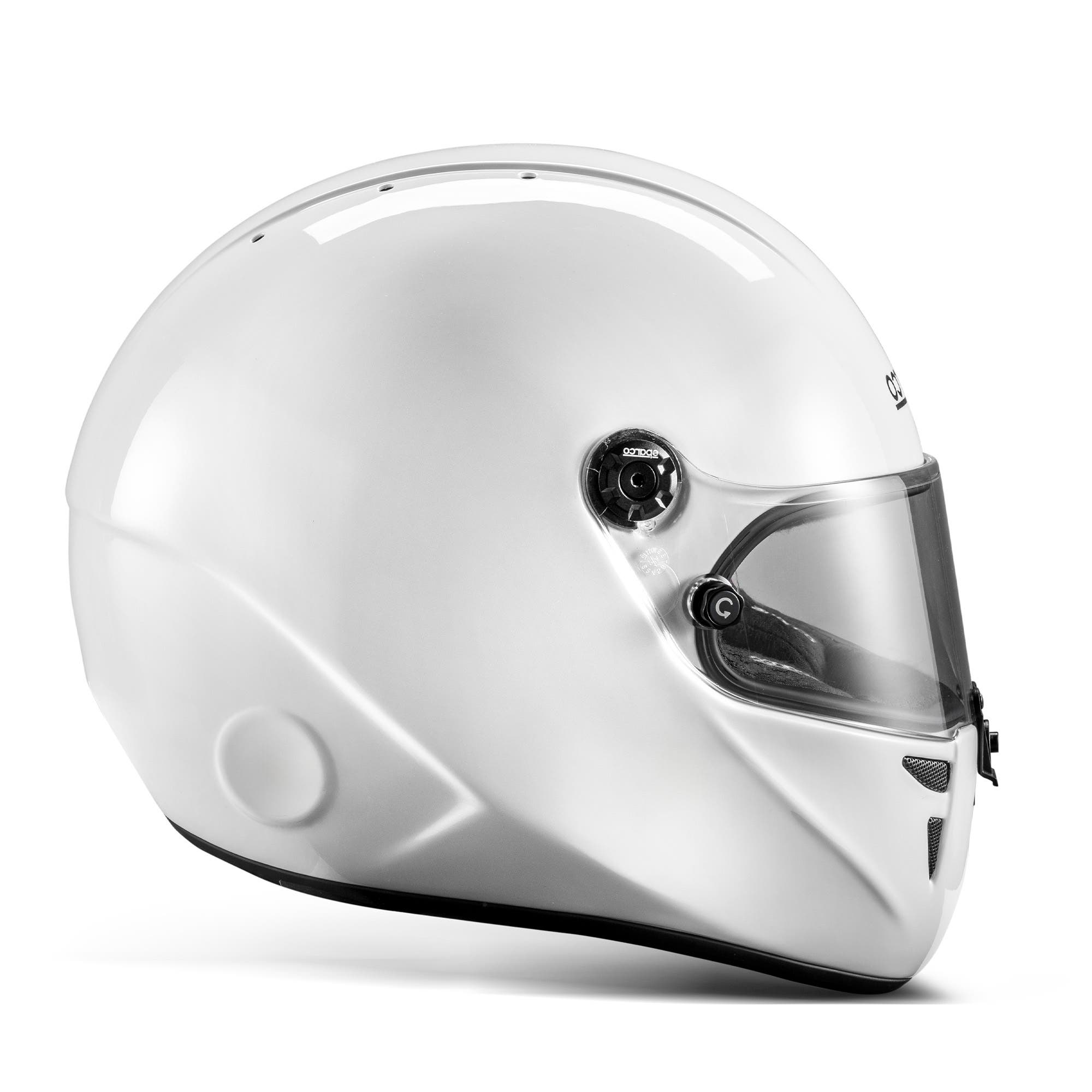 CASCO DA KART SPARCO STEALTH KF BIANCO FIA 8878-2024