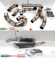 COMPLETE EXHAUST SYSTEM Ø70mm CARBON RACING TERMIGNONI DUCATI 1198 2009 - 11