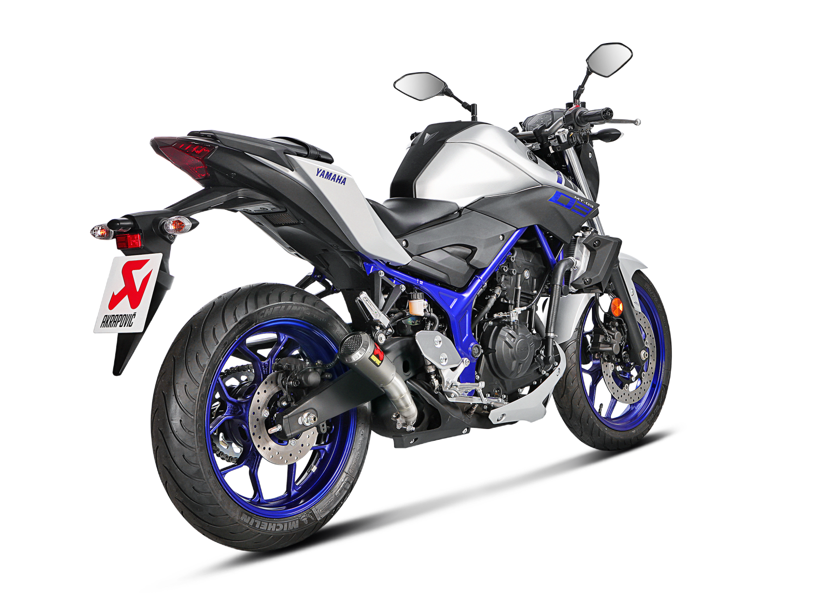 AKRAPOVIC TERMINALE ACCIAIO INOX RACING YAMAHA MT-03 2014-21 - AKRAPOVIC immagine 3
