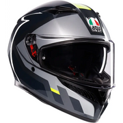 CASCO INTEGRALE AGV K3 SHADE GRIGIO/GIALLO FLUO - Sestamarcia Racing Part Italia S.r.l.