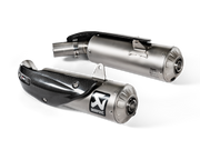 AKRAPOVIC TERMINALE TITANIO OMOLOGATO DUCATI SCRAMBLER 1100 2018-20 - AKRAPOVIC