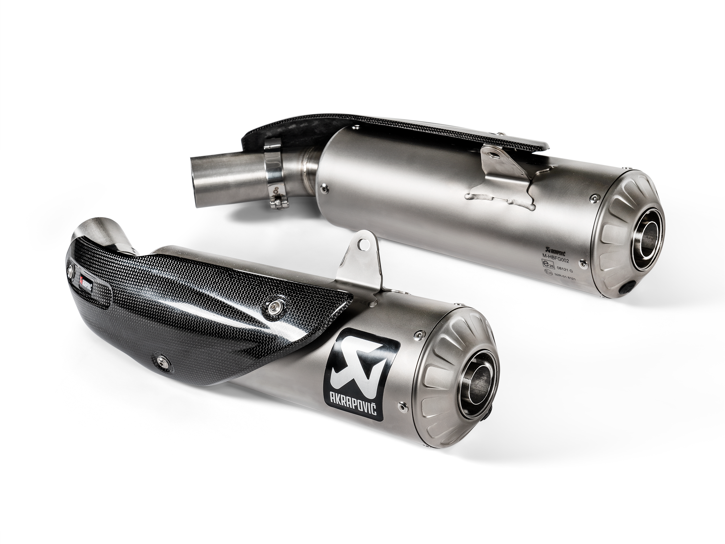 AKRAPOVIC TERMINALE TITANIO OMOLOGATO DUCATI SCRAMBLER 1100 2018-20 - AKRAPOVIC