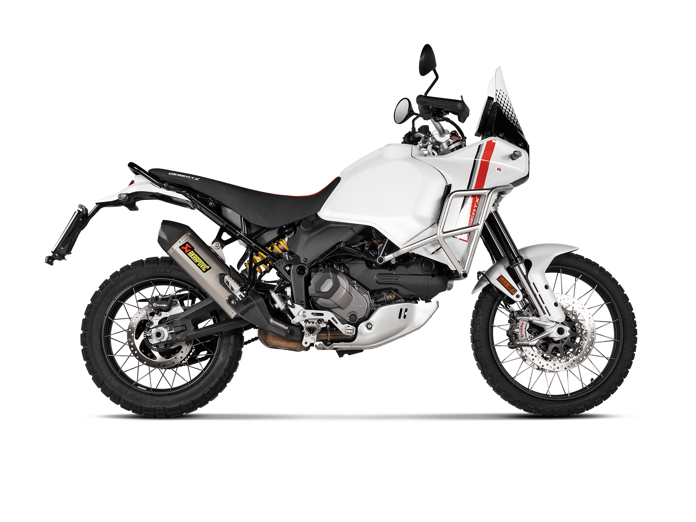 AKRAPOVIC TERMINALE TITANIO DUCATI DESERTX 2022-24 - AKRAPOVIC immagine 3