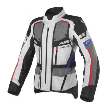 GIACCA IN TESSUTO CLOVER MODELLO DAKAR 2 WP IMPERMEABILE COLORE NERO/GRIGIO