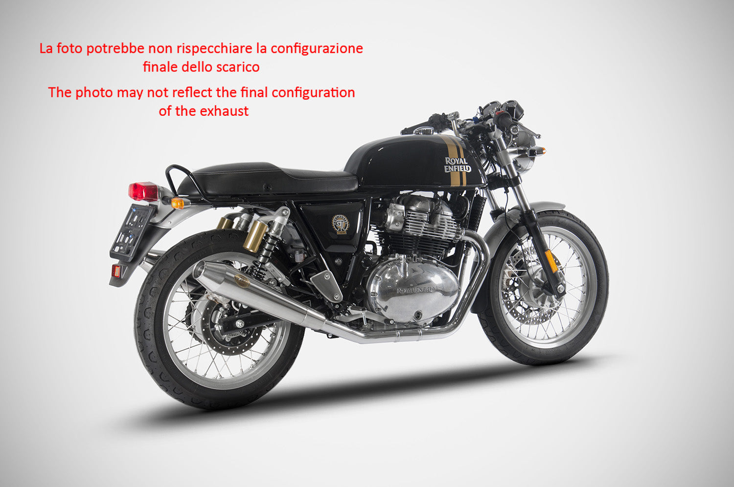 SCARICO ZARD INOX LUCIDO OMOLOGATO E4/E5 ROYAL EINFIELD CONTINENTAL GT 2019-23
