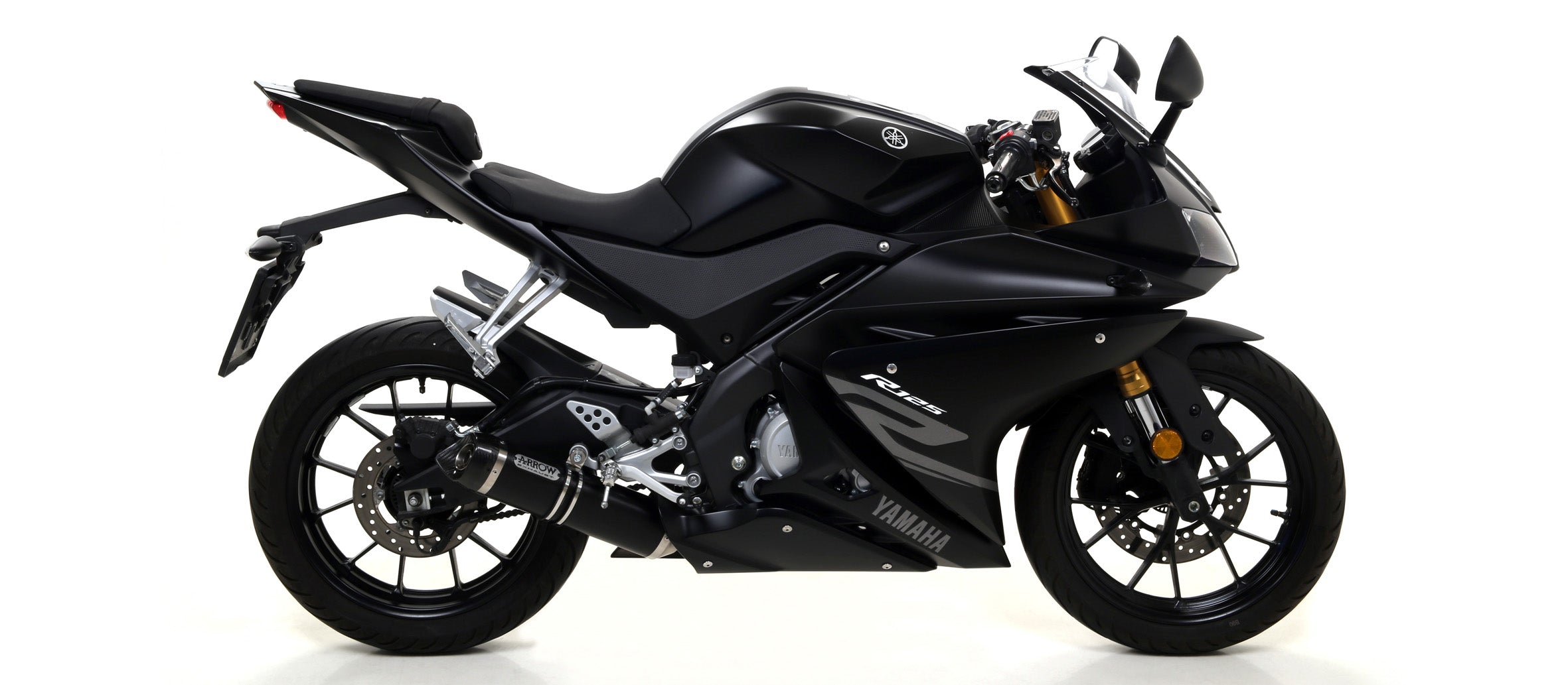 EXHAUST APPR. EC+ECE THUNDER BLACK ALU-CARB ARROW YAMAHA YZF-R 125 17-18