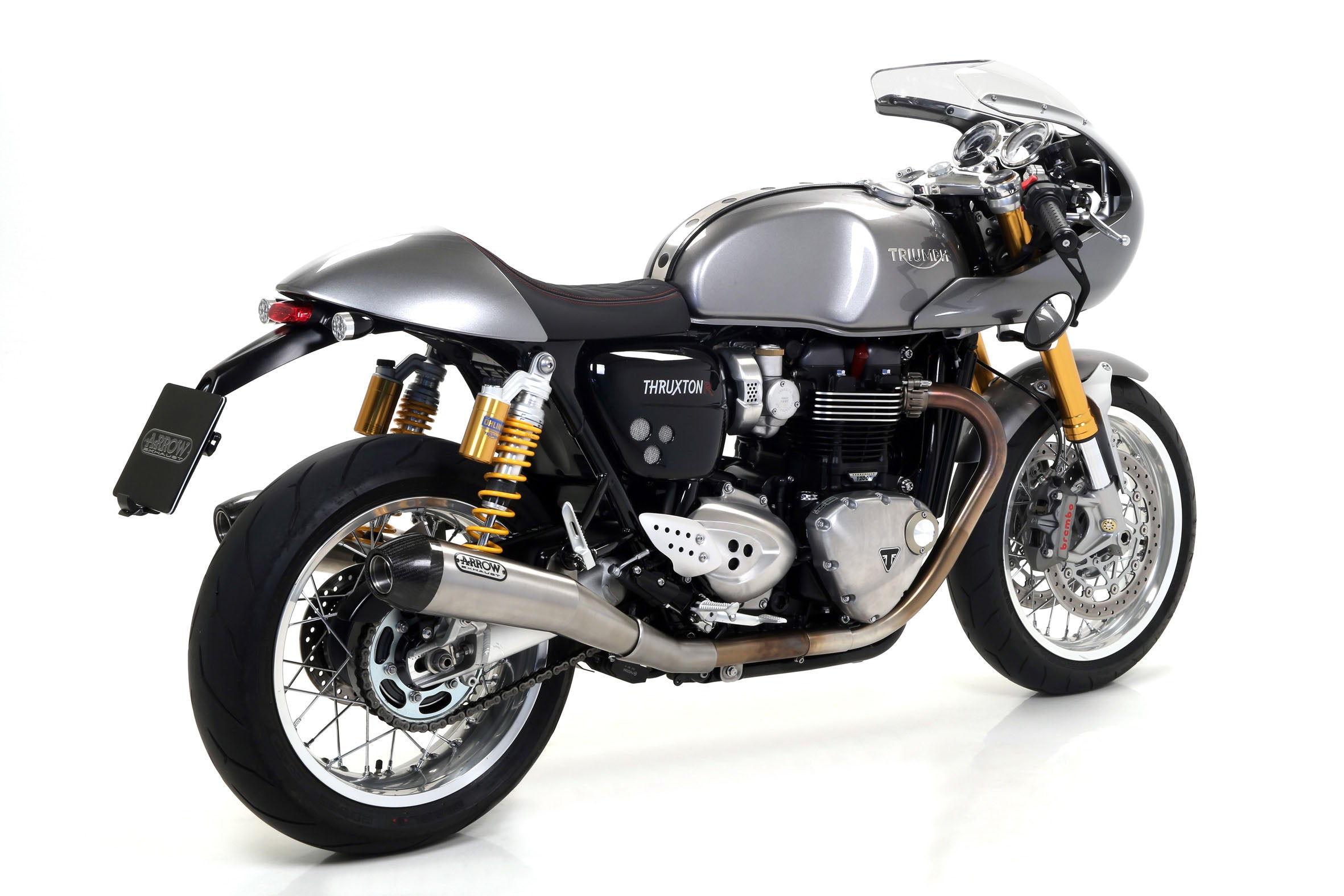 SILENCER PRO-RACING NICHROM (DX+SX)-CARB ARROW TRIUMPH THRUXTON 1200 R 2016-22