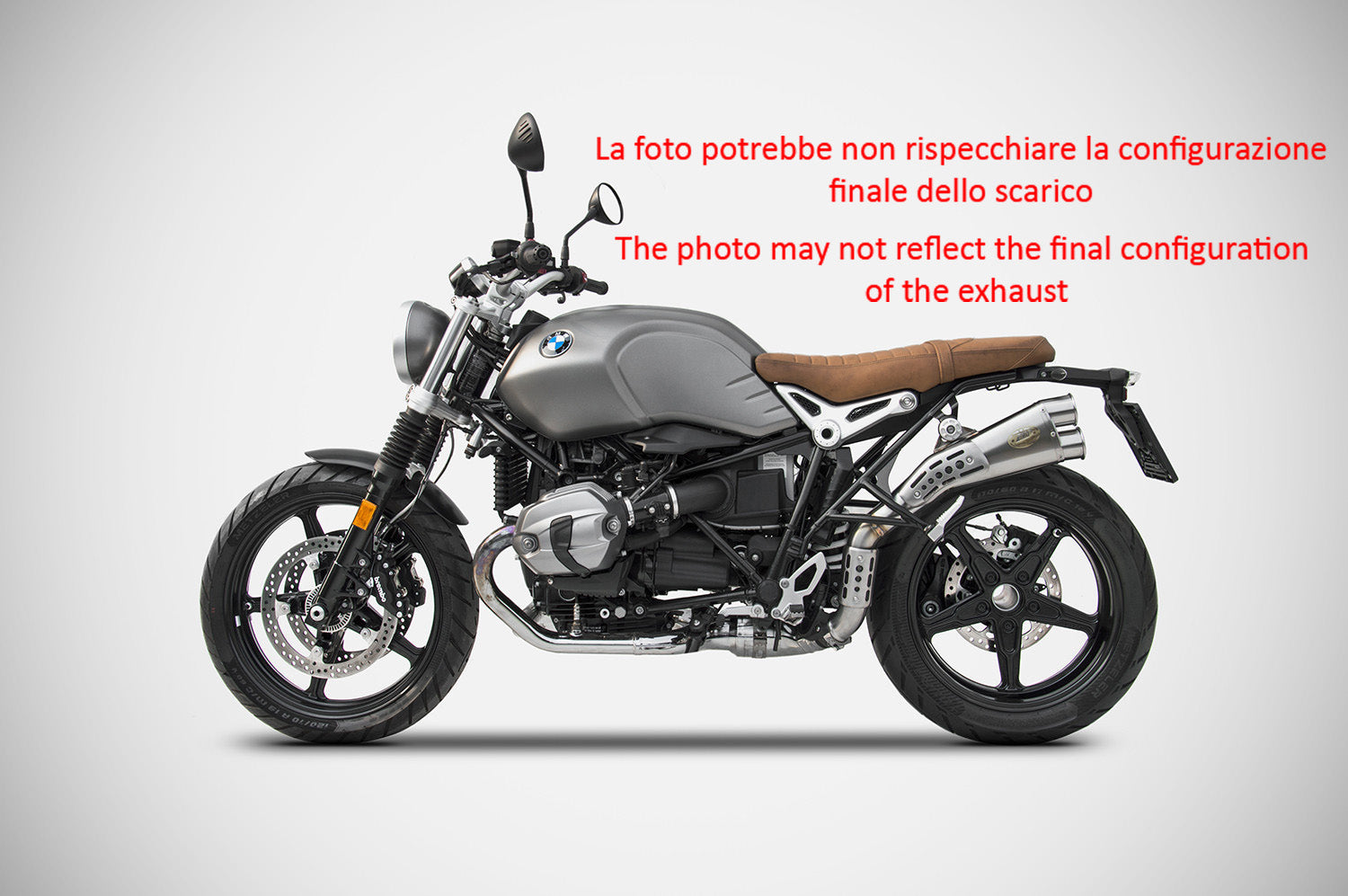 DOPPIO TERMINALE SCARICO ZARD HIGH INOX OMOLOGATO BMW R NineT SCRAMBLER 2021-23