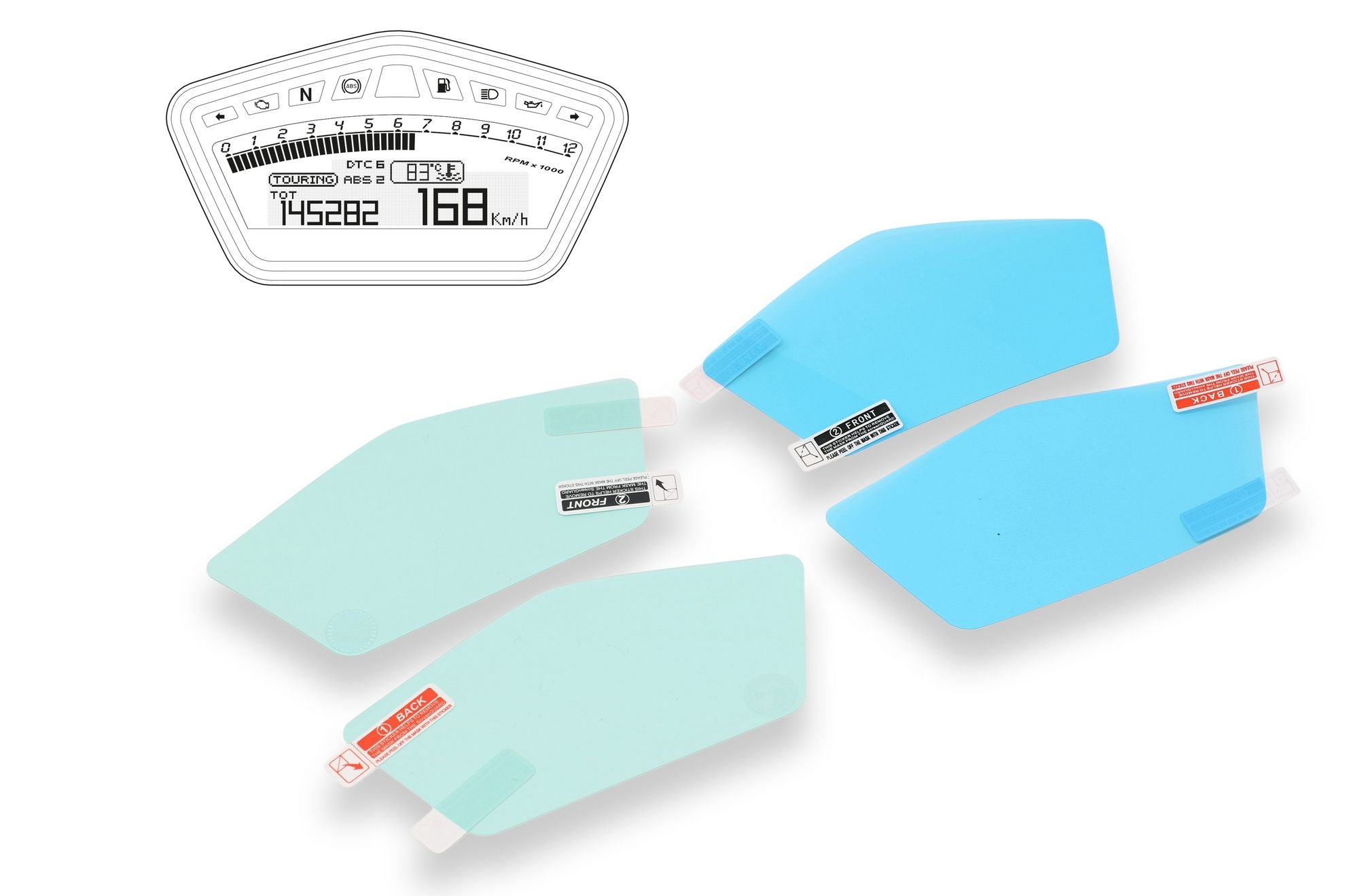 DASHBOARD SCREEN PROTECTORS CNC RACING DUCATI HYPERMOTARD 939 / SP