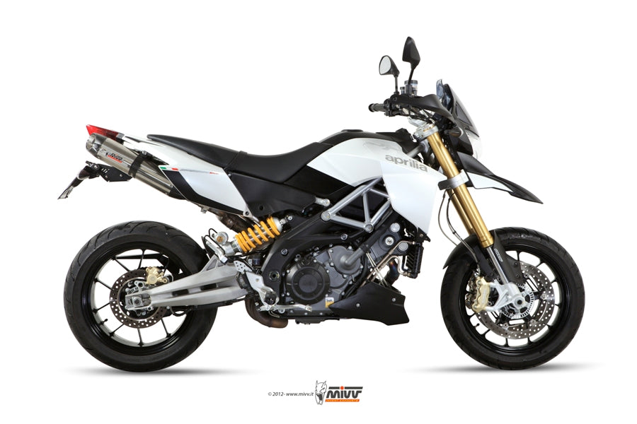 A.010.L7 DOUBLE STEEL EXHAUST MIVV SUONO APRILIA DORSODURO 1200 2012-20
