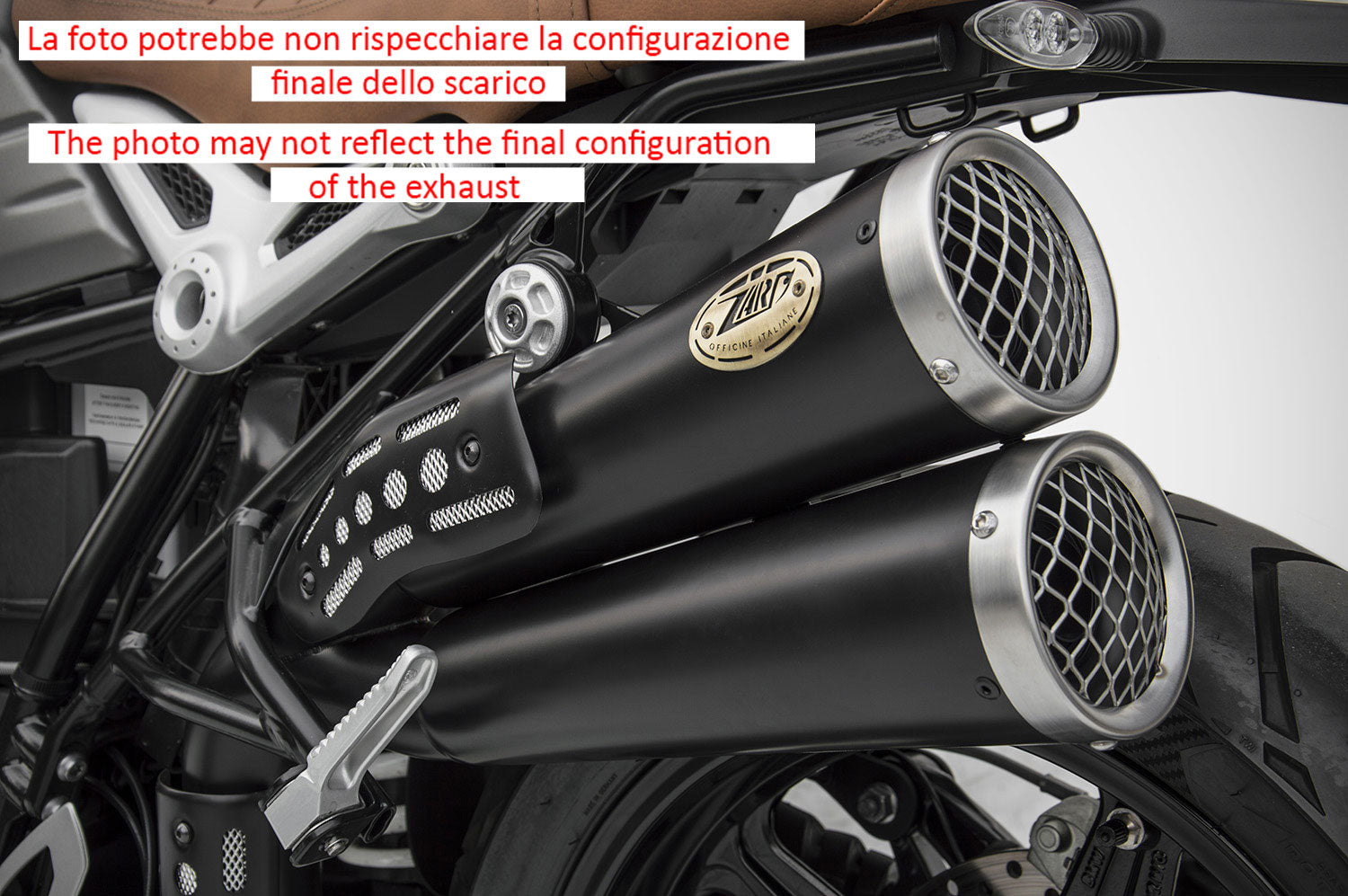 DOPPIO SCARICO ZARD THUNDERBOLT INOX OMOLOGATO E4 BMW R NineT SCRAMBLER 2017-20